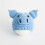 3Pcs Newborn Crochet Hat Infant Knitted Pig Design Blue 10