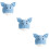 3Pcs Newborn Crochet Hat Infant Knitted Pig Design Blue 9