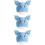 3Pcs Newborn Crochet Hat Infant Knitted Pig Design Blue 8