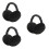 3Pcs Foldable Earmuffs Unisex Winter Ear Warmers Black 9