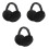 3Pcs Foldable Earmuffs Unisex Winter Ear Warmers Black 5