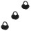 3Pcs Foldable Earmuffs Unisex Winter Ear Warmers Black 7