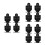 12 Pcs Set Aluminum Alloy Durable Shooting Training Targets 9