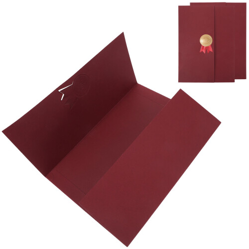9 Pcs Three Fold Honor Certificate Cover Folding Envelope Holder 2