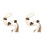 2Pcs Dog Training Door Bell Rustic Hanging Pet Doorbell 4