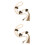 2Pcs Dog Training Door Bell Rustic Hanging Pet Doorbell 7