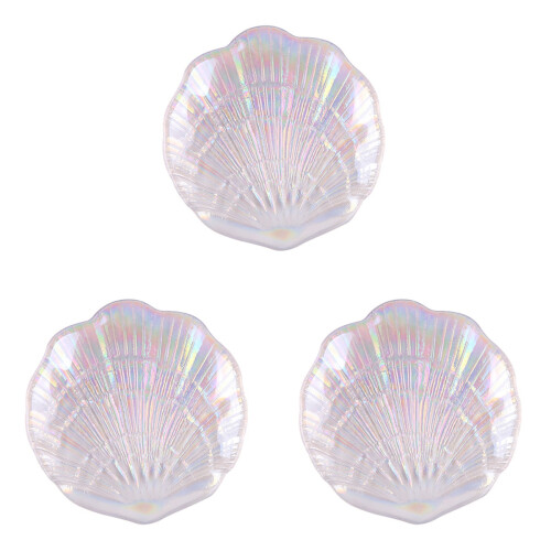 3Pcs Adjustable Colorful Nail Shell Tray For Manicure Mermaid Style 1