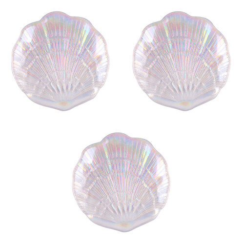3Pcs Adjustable Colorful Nail Shell Tray For Manicure Mermaid Style 2