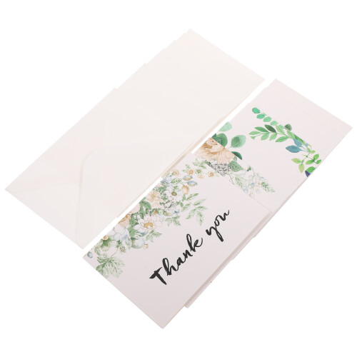 48 Pcs Flower Grass Pattern Cards For Thanksgiving Mother'S Day