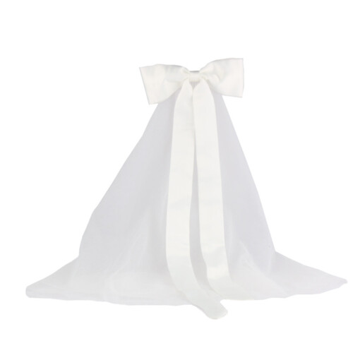 2Pcs Women Wedding Bridal Veil With Bow Romantic Accessory