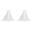 2Pcs Women Wedding Bridal Veil With Bow Romantic Accessory 2