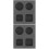 2Pièces Moules Graphite 4 Compartiments Fusion Or Argent Résistants 7