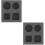 2Pièces Moules Graphite 4 Compartiments Fusion Or Argent Résistants 8