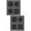 2Pièces Moules Graphite 4 Compartiments Fusion Or Argent Résistants 9