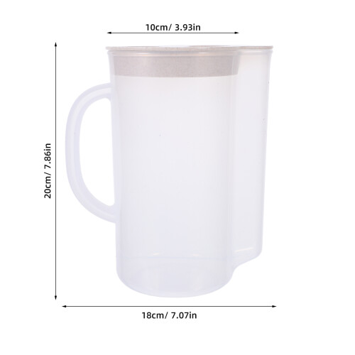 Water Pitcher With 4 Tumblers Unbreakable Clear Jug With Lid 1