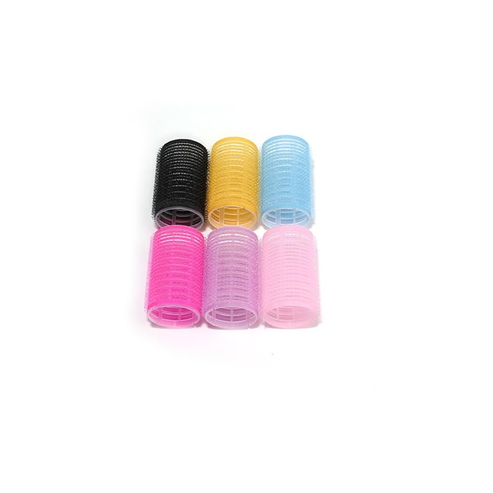 Self-Adhesive Hair Rollers Set Of 6, Multiple Sizes, Multicolor (3.6)