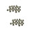 200 Pcs Bullet Cone Acrylic Bead Punk Rivet Spacer 7