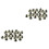 200 Pcs Bullet Cone Acrylic Bead Punk Rivet Spacer 3