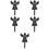 5Pcs Durable Acrylic Cemetery Plaques with Ground Stakes for Grave 9