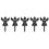 5Pcs Durable Acrylic Cemetery Plaques with Ground Stakes for Grave 11