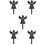 5Pcs Durable Acrylic Cemetery Plaques with Ground Stakes for Grave 10
