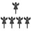 5Pcs Durable Acrylic Cemetery Plaques with Ground Stakes for Grave 7