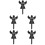 5Pcs Durable Acrylic Cemetery Plaques with Ground Stakes for Grave 8