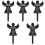 5Pcs Durable Acrylic Cemetery Plaques with Ground Stakes for Grave 5