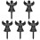 5Pcs Durable Acrylic Cemetery Plaques with Ground Stakes for Grave 4
