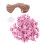 2 Sets Memo Clips With Hemp Rope Diy Folder Clips Pink 2