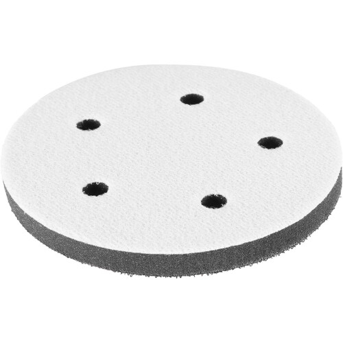 Sanding Soft Pad 125mm Diameter, Soft Buffer Sponge Interface Cushion Pad for Sanding Pads, 5-Inch, 5-Hole Pattern 2