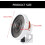 Wall Fan Remote Control With Oscillating Quiet Motor For Bedroom And Kitchen White 2