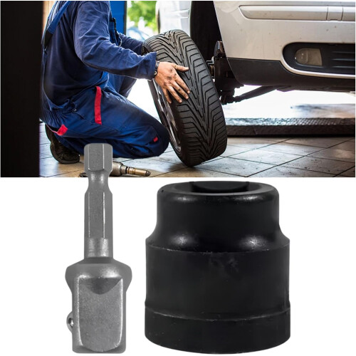 Jack Socket Adapter For Tire Changing Heavy-Duty Quick-Connect Tool For Commuting And Road Trips 1