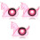 3 Sets Portable Tape Dispenser Holder Cutter Office Accessory 5