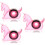 3 Sets Portable Tape Dispenser Holder Cutter Office Accessory 9