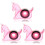 3 Sets Portable Tape Dispenser Holder Cutter Office Accessory 4