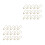 2000 Pcs Cucurbit Shape Safety Clothes (Golden) 9