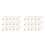 2000 Pcs Cucurbit Shape Safety Clothes (Golden) 5