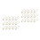 2000 Pcs Cucurbit Shape Safety Clothes (Golden) 4