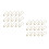 2000 Pcs Cucurbit Shape Safety Clothes (Golden) 3