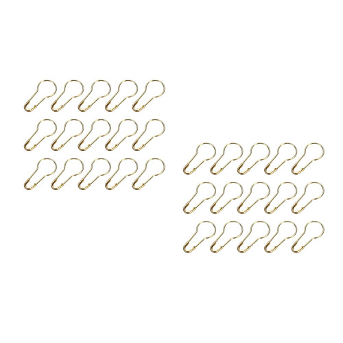 2000 Pcs Cucurbit Shape Safety Clothes (Golden) 2