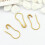 2000 Pcs Cucurbit Shape Safety Clothes (Golden) 11