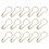 2000 Pcs Cucurbit Shape Safety Clothes (Golden) 10