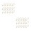 2000 Pcs Cucurbit Shape Safety Clothes (Golden) 7