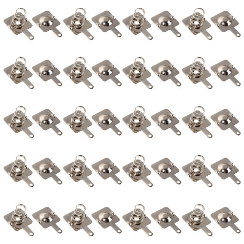 60 Sets Battery Spring Plate Aa Contact For Remote Charger Replacement