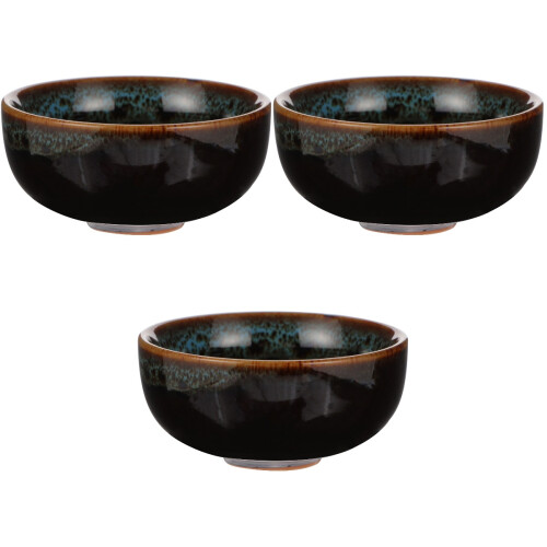 3Pcs Round Ceramic Ink Dish For Calligraphy Painting 2