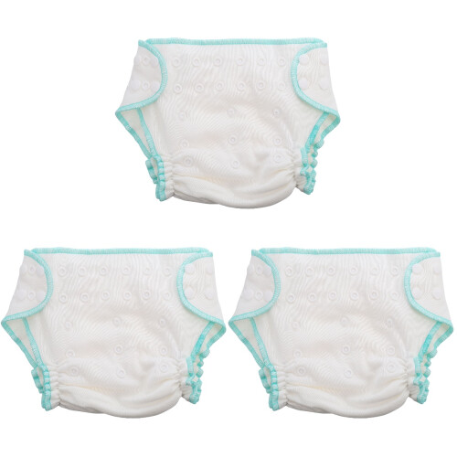 3Pcs Washable Bamboo Cotton Reusable Cloth Diapers 1