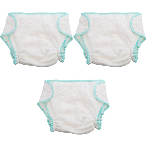 3Pcs Washable Bamboo Cotton Reusable Cloth Diapers 2