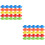 50 Pcs Portable Soccer Cones Training Football Multi-Function Agility 8