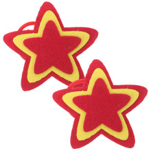 10 Pcs Star Wrist Corsage Five-Pointed Felt Bracelet For Kids